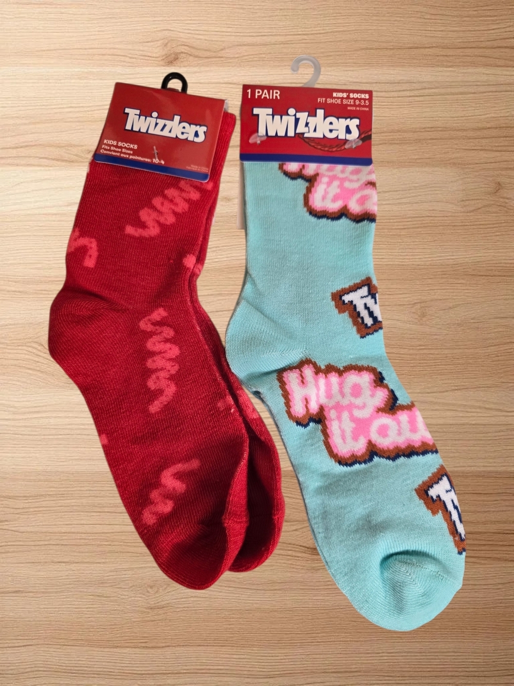 Twizzlers Kids Socks Bundle (2 Pairs) | Size 9–3.5